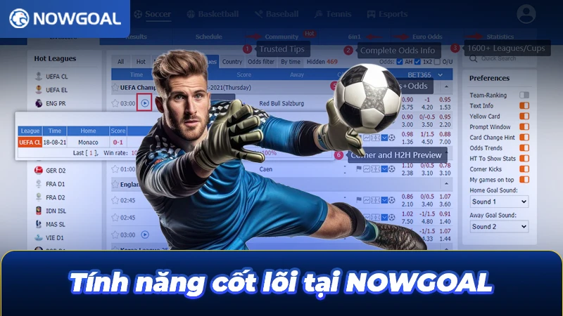 Tính năng cốt lõi tại trang web